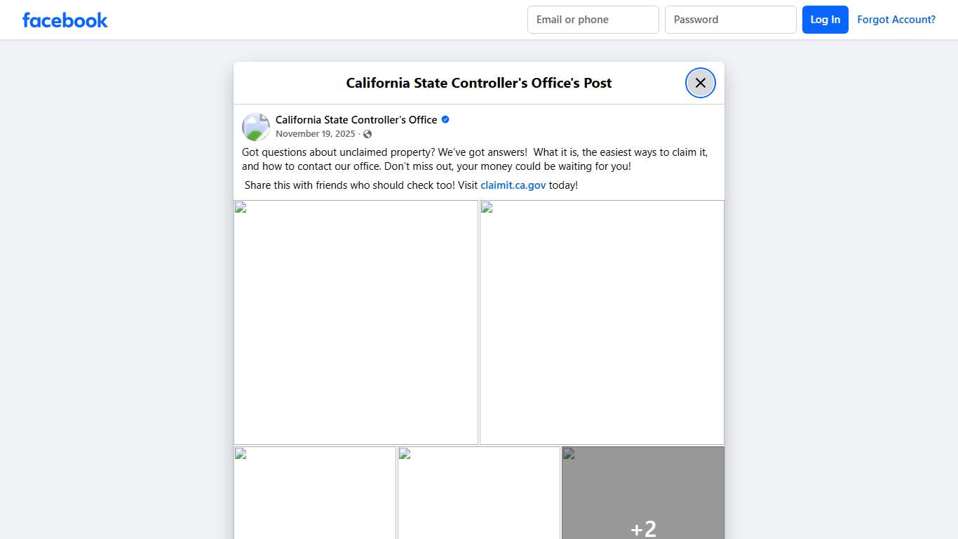 Got questions about... - California State Controller's Office Facebook